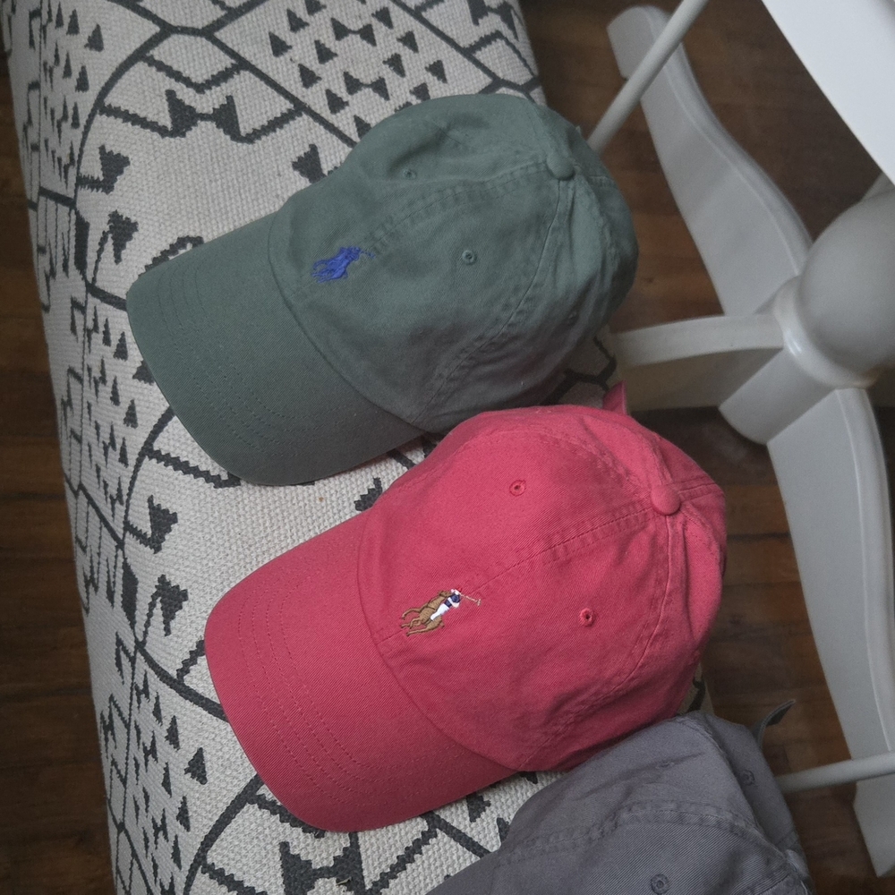 Red and Green Polo by Ralph Lauren Caps